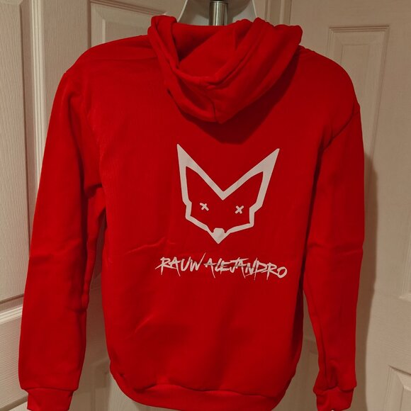 Rauw Alejandro Red Hoodie Men Woman Size L Harajuku Pullover Streetwear Unisex - Picture 7 of 9